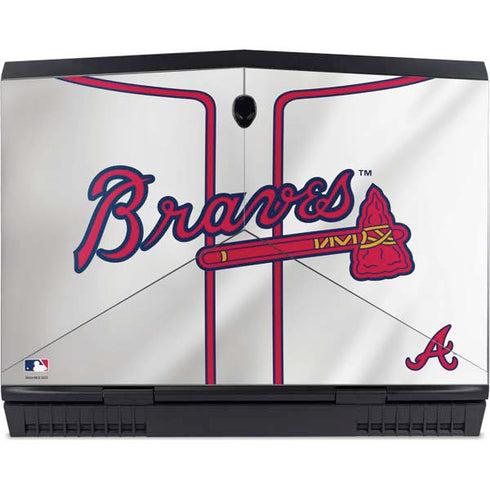 MLB Atlanta Braves Home Jersey Dell Alienware Skin